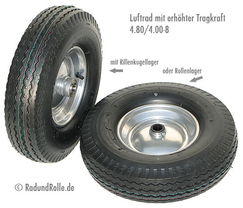 4.80 4.00-8 420x110mm Kugellager Rollenlager