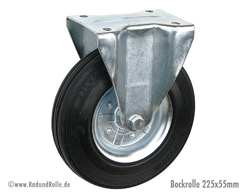 Bockrolle 225 x 55 mm