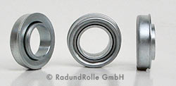 Rillen-Kugellager 19x35mm (3/4") mit Bund und vorstehendem Ring