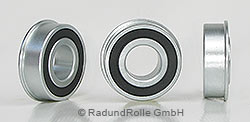 Rillen-Kugellager 16x35mm (5/8" Zoll) mit Bund und vorstehendem Bund