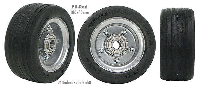 Pannenfestes Rad 180-80 mit geschraubter Stahlfelge