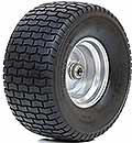 True Temper Flat Free PU-Rad 18x8.50-8 mit Rasentraktor-Profil und Kugellager-Nabe